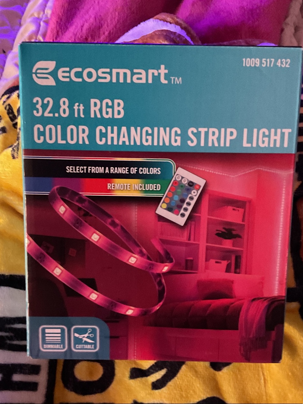 32.8 ft RGB Color Changing LED Strip Light -